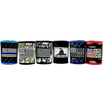 Patriotic Neoprene Can and Bottle Cooler with Patch - 6 Per Retail Ready Display 23761 POLAR GEAR
