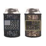 Patriotic Neoprene Can and Bottle Cooler with Patch - 6 Per Retail Ready Display 23761 POLAR GEAR