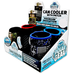Patriotic Neoprene Can and Bottle Cooler with Patch - 6 Per Retail Ready Display 23761 POLAR GEAR