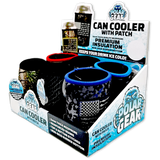 Patriotic Neoprene Can and Bottle Cooler with Patch - 6 Per Retail Ready Display 23761 POLAR GEAR
