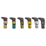 Metallic Slim Skull Torch Lighter - 12 Pieces Per Retail Ready Display 23770 SMOKEZILLA