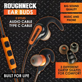 Wired Earbuds with Aux and USB-C Audio Connection - 6 Pieces Per Retail Ready Display 23796 ROUGHNECK