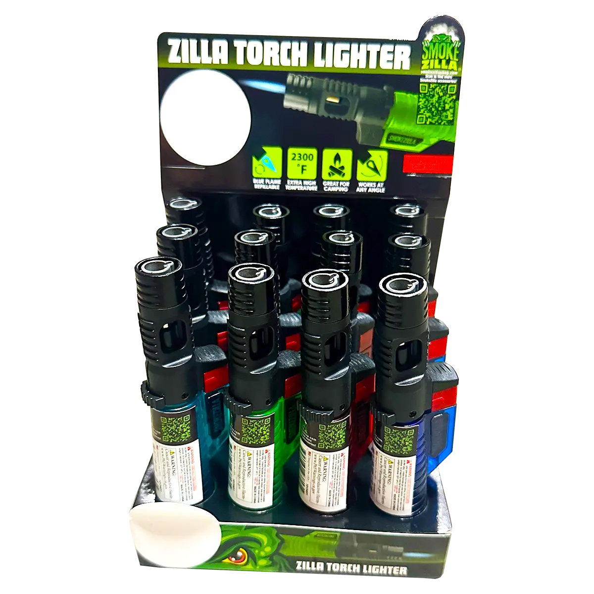 Zilla Torch Stick Lighter - 12 Pieces Per Retail Ready Display 23813 SMOKEZILLA