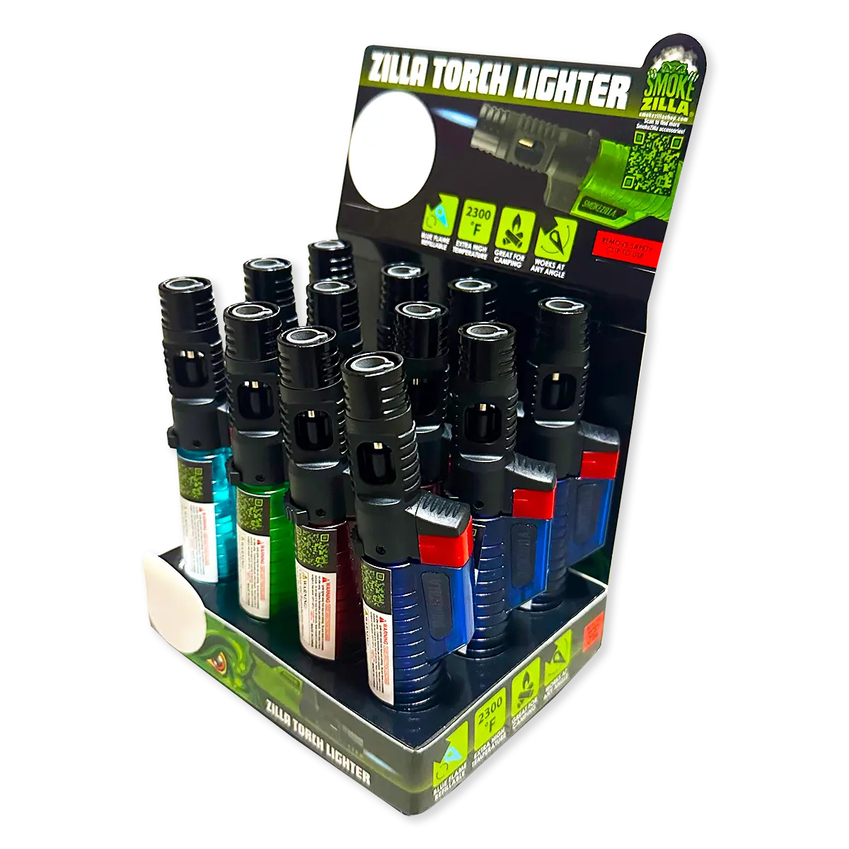 Zilla Torch Stick Lighter - 12 Pieces Per Retail Ready Display 23813 SMOKEZILLA
