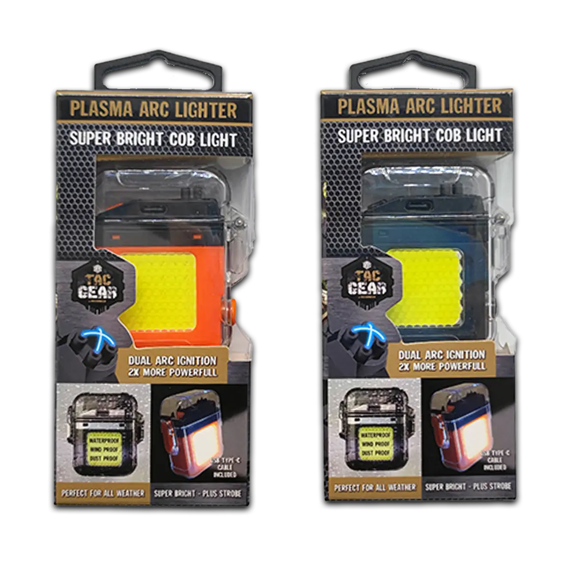 Electric Arch Lighter with COB Light - 6 Pieces Per Retail Ready Display 23847 TAC GEAR