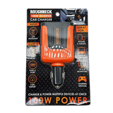 Car Charger DC 3 Port USB / USB-C / 120V Outlet 100 Watts - 4 Pieces Per Retail Ready Display 23861MN ROUGHNECK