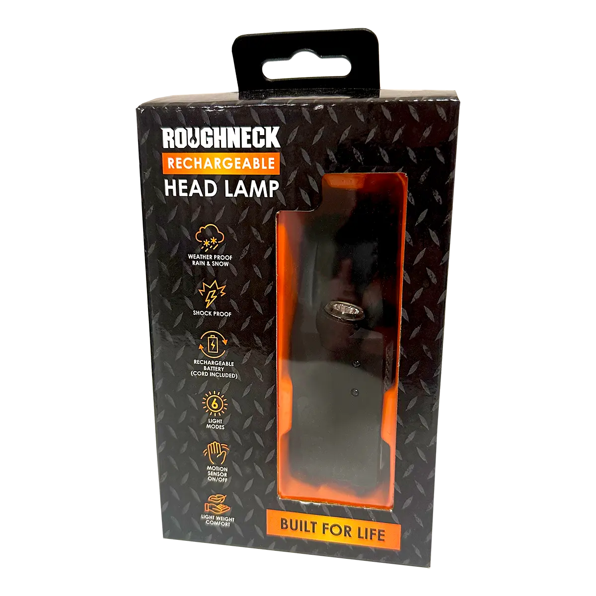 Headlamp Flashlight with Motion Sensor - 6 Pieces Per Retail Ready Display 23977 ROUGHNECK