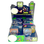 Metal Flip Top Pipe Lighter - 12 Pieces Per Retail Ready Display 23983 SMOKEZILLA