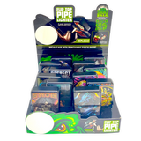 Metal Flip Top Pipe Lighter - 12 Pieces Per Retail Ready Display 23983 SMOKEZILLA