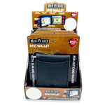 Leather RFID Blocking Ultra Slim Wallet - 6 Pieces Per Retail Ready Display 24003 ROUGHNECK