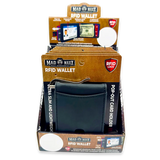 Leather RFID Blocking Ultra Slim Wallet - 6 Pieces Per Retail Ready Display 24003 ROUGHNECK