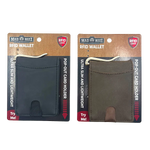 Leather RFID Blocking Ultra Slim Wallet - 6 Pieces Per Retail Ready Display 24003 ROUGHNECK