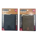 Leather RFID Blocking Ultra Slim Wallet - 6 Pieces Per Retail Ready Display 24003 ROUGHNECK