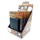 Leather RFID Blocking Ultra Slim Wallet - 6 Pieces Per Retail Ready Display 24003 ROUGHNECK