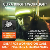 Cuffed Knit Hat Beanie with LED Strip Light - 6 Pieces Per Retail Ready Display 24055 ROUGHNECK