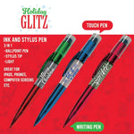 Christmas Glitter Pen- 6 Pieces Per Retail Ready Display 24071 NOVELTY INC