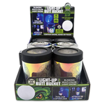 Light Show Butt Bucket Ashtray with Multi-Color LED Lights - 6 Pieces Per Retail Ready Display 24111 SMOKEZILLA