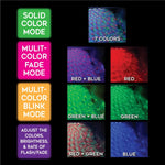 Mood Light Xtreme Starlight Ballz with Remote - 6 Pieces Per Retail Ready Display 24114 CAR VIBEZ