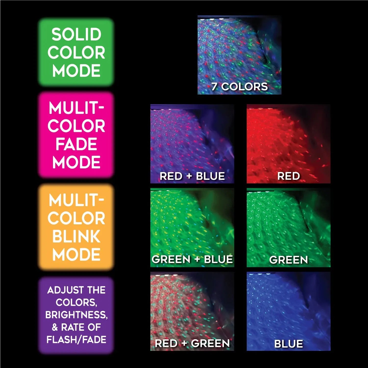Mood Light Xtreme Starlight Ballz with Remote - 6 Pieces Per Retail Ready Display 24114 CAR VIBEZ