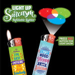 Sarcastic Light Up Curve Lighter - 30 Pieces Per Retail Ready Display 24333 SMOKEZILLA
