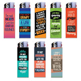 Sarcastic Light Up Curve Lighter - 30 Pieces Per Retail Ready Display 24333 SMOKEZILLA