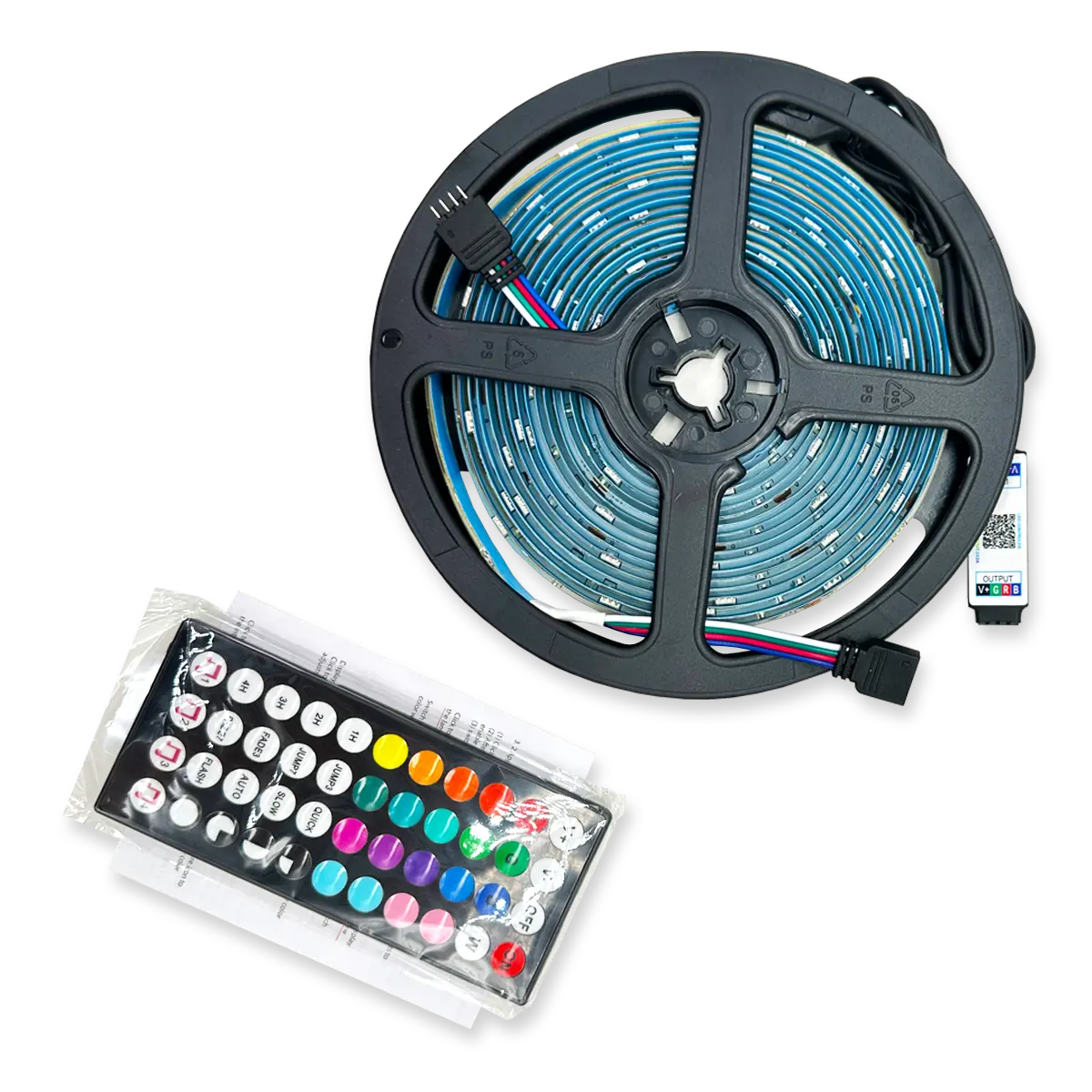 Mood Light Strip USB with Remote 16FT - 6 Pieces Per Retail Ready Display 24338 CAR VIBEZ