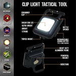 Tactical Tool with LED Clip Light - 6 Pieces Per Retail Ready Display 24345 TAC GEAR