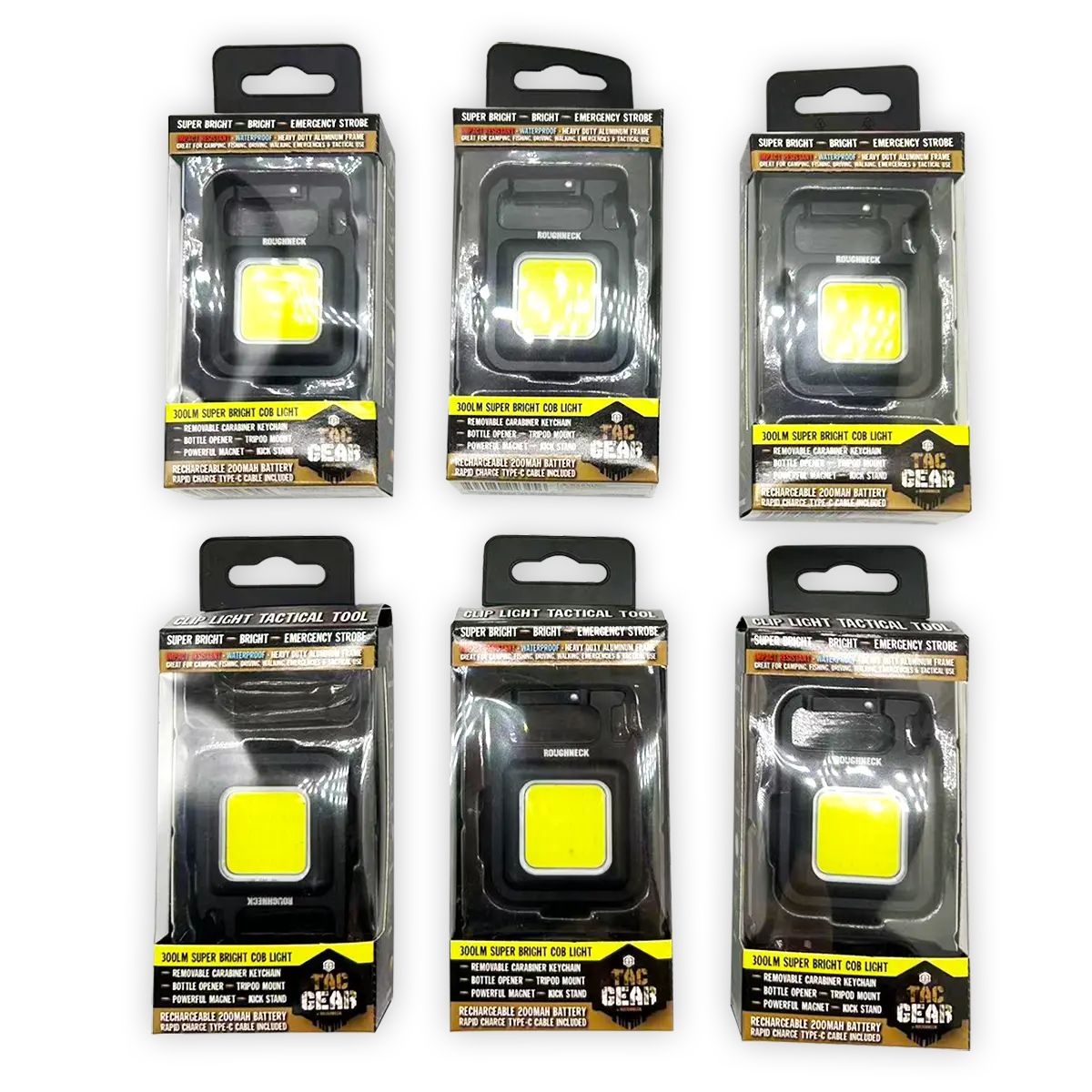 Tactical Tool with LED Clip Light - 6 Pieces Per Retail Ready Display 24345 TAC GEAR