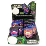 Metal Glow in The Dark Flip Torch Lighter - 12 Pieces Per Retail Ready Display 24370 SMOKEZILLA