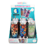 Insulated 24 Oz Rhinestone Tumbler Cup - 6 Pieces Per Retail Ready Display 24374 ROUGHNECK