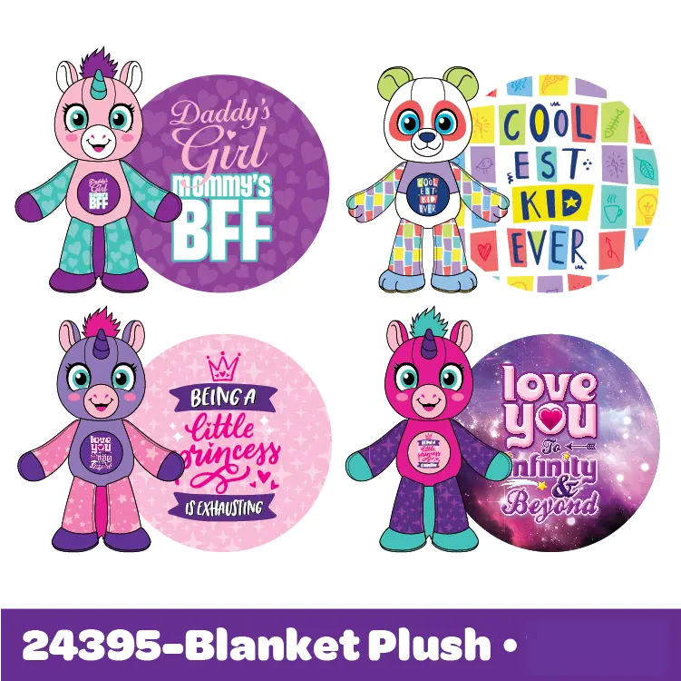 Wholesale Kids Blanket Plush - 8 Pieces Per Display 24395 KIPP BROTHERS
