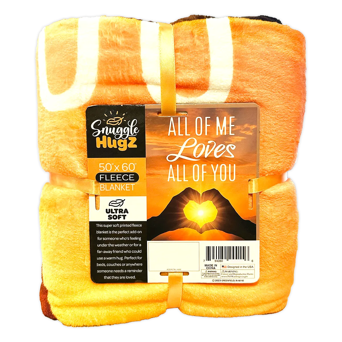 Printed Family Blanket - 6 Pieces Per Retail Ready Display 24415 KIPP BROTHERS