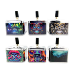 Push Down Metal Ashtray- 6 Per Retail Ready Wholesale Display 24446 SMOKEZILLA
