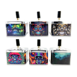 Push Down Metal Ashtray- 6 Per Retail Ready Wholesale Display 24446 SMOKEZILLA