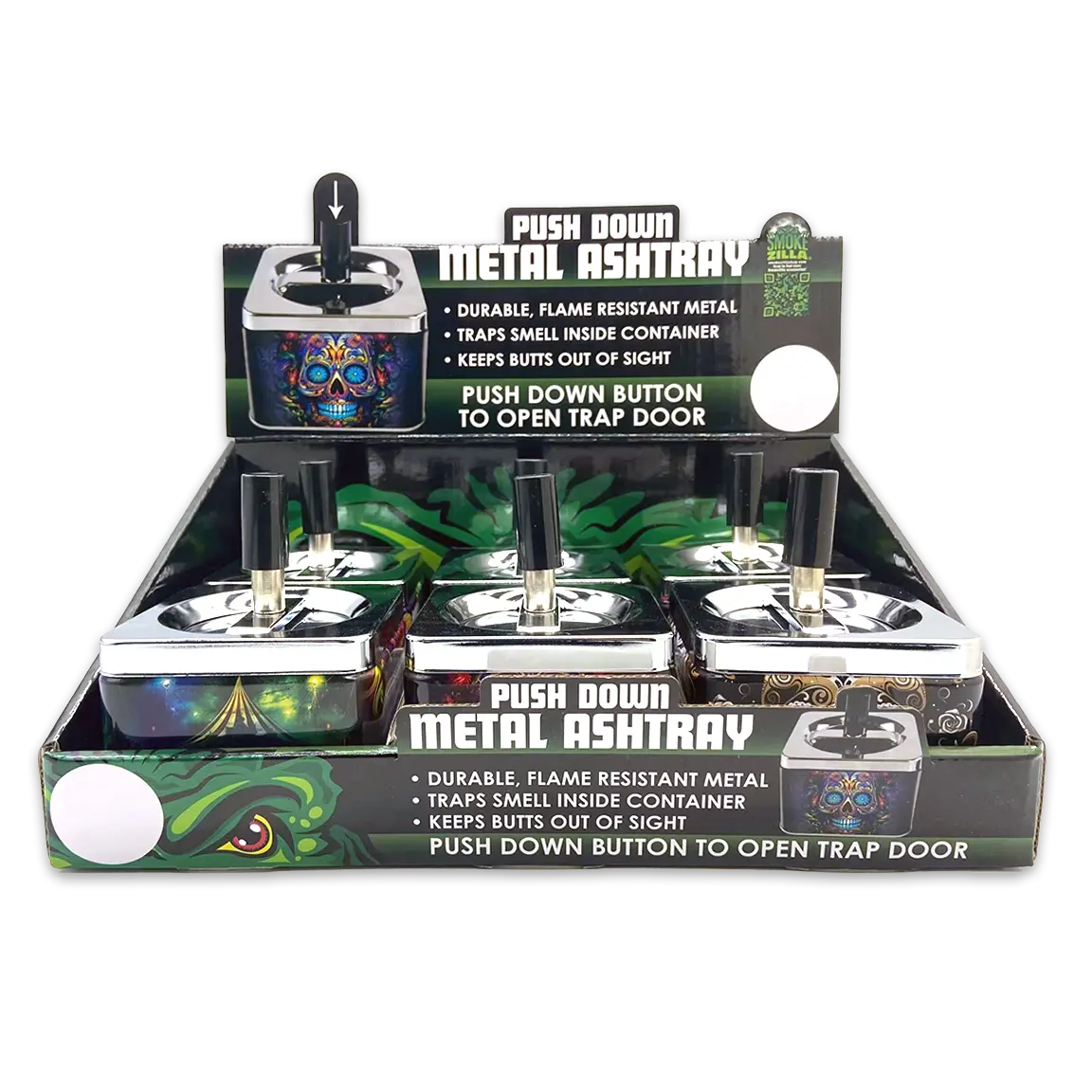 Curated Smokezilla Top Sellers Assorted Smoking Accessories Floor Display 088547 SMOKEZILLA