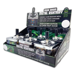 Push Down Metal Ashtray- 6 Per Retail Ready Wholesale Display 24446 SMOKEZILLA