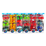 Friction Toy Car Light-Up 3 Pack Set - 6 Pieces Per Retail Ready Display 24453 KIPP BROTHERS