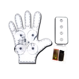 Hand Gesture Lighted Suction Cup Mount Sign with Remote - 6 Pieces Per Retail Ready Display 24454 CAR VIBEZ