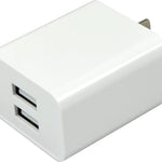 AC Wall Charger Dual Port USB 2.4 Amp - 12 Pieces Per Pack 24467 NOVELTY INC