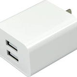 AC Wall Charger Dual Port USB 2.4 Amp - 12 Pieces Per Pack 24467 NOVELTY INC