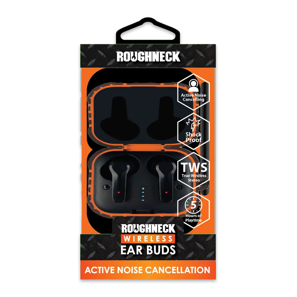 Wireless Earbuds with Heavy Duty Case - 2 Pieces Per Pack 24536 ROUGHNECK