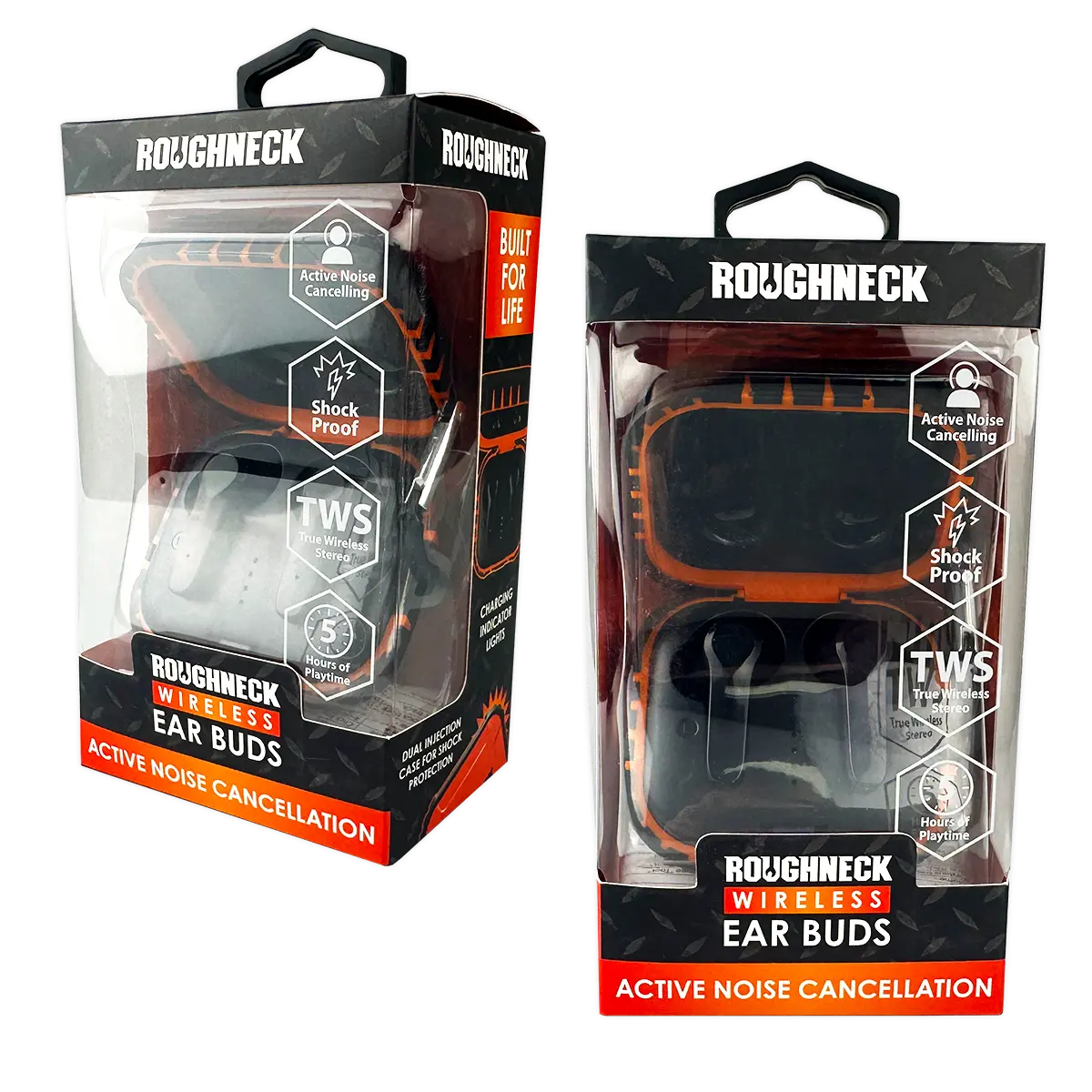 Wireless Earbuds with Heavy Duty Case - 2 Pieces Per Pack 24536 ROUGHNECK