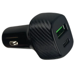 Car Charger Dual USB / USB-C 38 Watts - 3 Pieces Per Pack 24562 CAR VIBEZ
