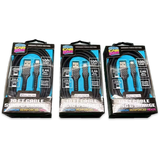 Charging Cable Carbon Fiber USB to Lightning 10FT 2.4 Amp - 3 Pieces Per Pack 24566 CAR VIBEZ