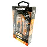 Charging Cable Roughneck USB to Lightning 10FT 2.4 Amp - 3 Pieces Per Pack 24567 ROUGHNECK
