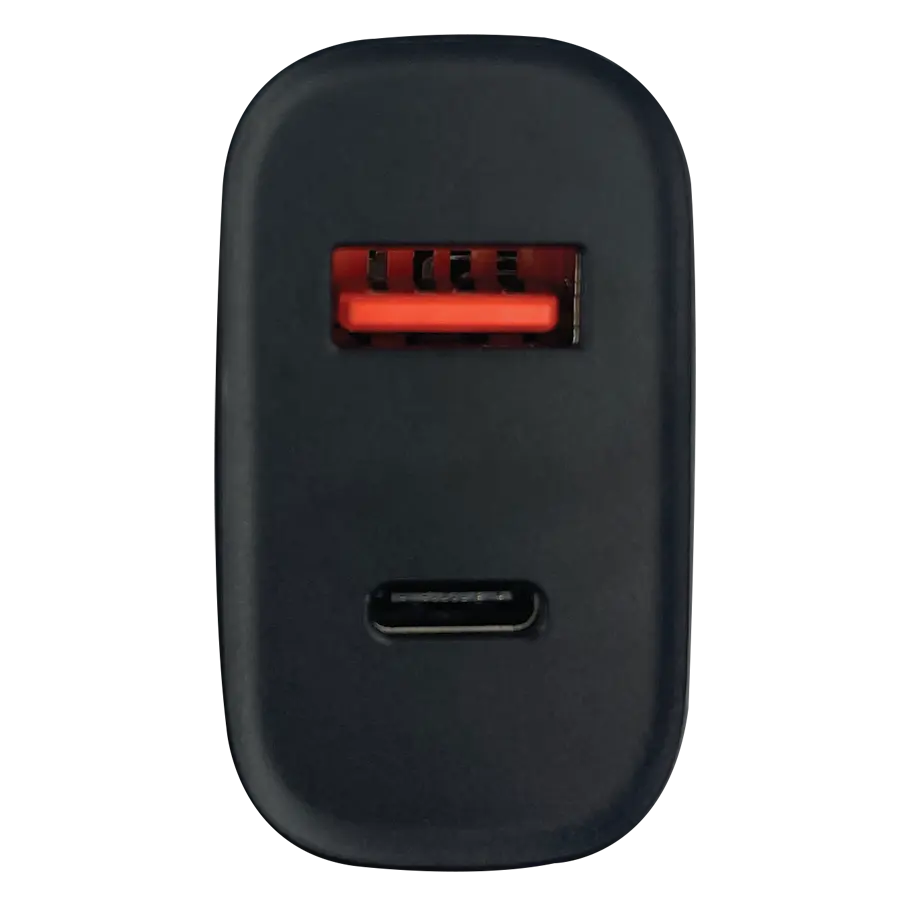 AC Wall Charger Dual USB / USB-C Ports 20 Watts - 3 Pieces Per Pack 24573 CAR VIBEZ
