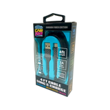 Charging Cable Carbon Fiber USB to USB-C 4FT 3 Amp - 3 Pieces Per Pack 24575 CAR VIBEZ