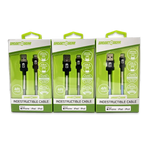 Charging Cable Indestructible USB to Lightning 4FT 2.4 Amp - 3 Pieces Per Pack 24600 GADGET GEAR
