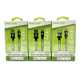 Charging Cable Indestructible USB to Lightning 4FT 2.4 Amp - 3 Pieces Per Pack 24600 GADGET GEAR
