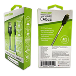 Charging Cable Indestructible USB to Lightning 4FT 2.4 Amp - 3 Pieces Per Pack 24600 GADGET GEAR